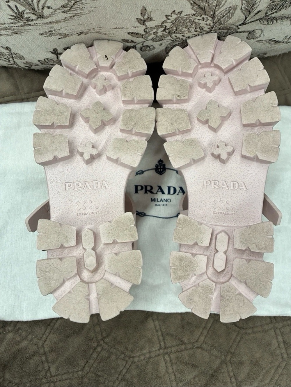 Prada Pastel Pink Caged Platform Sandals - Picture 5 of 5
